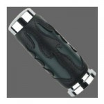 Suede Green/Black Flame Grip